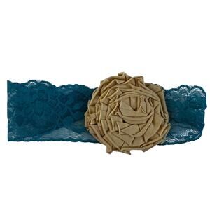 Beautiful Floral Lace Head Wrap for Girls - 9" Long